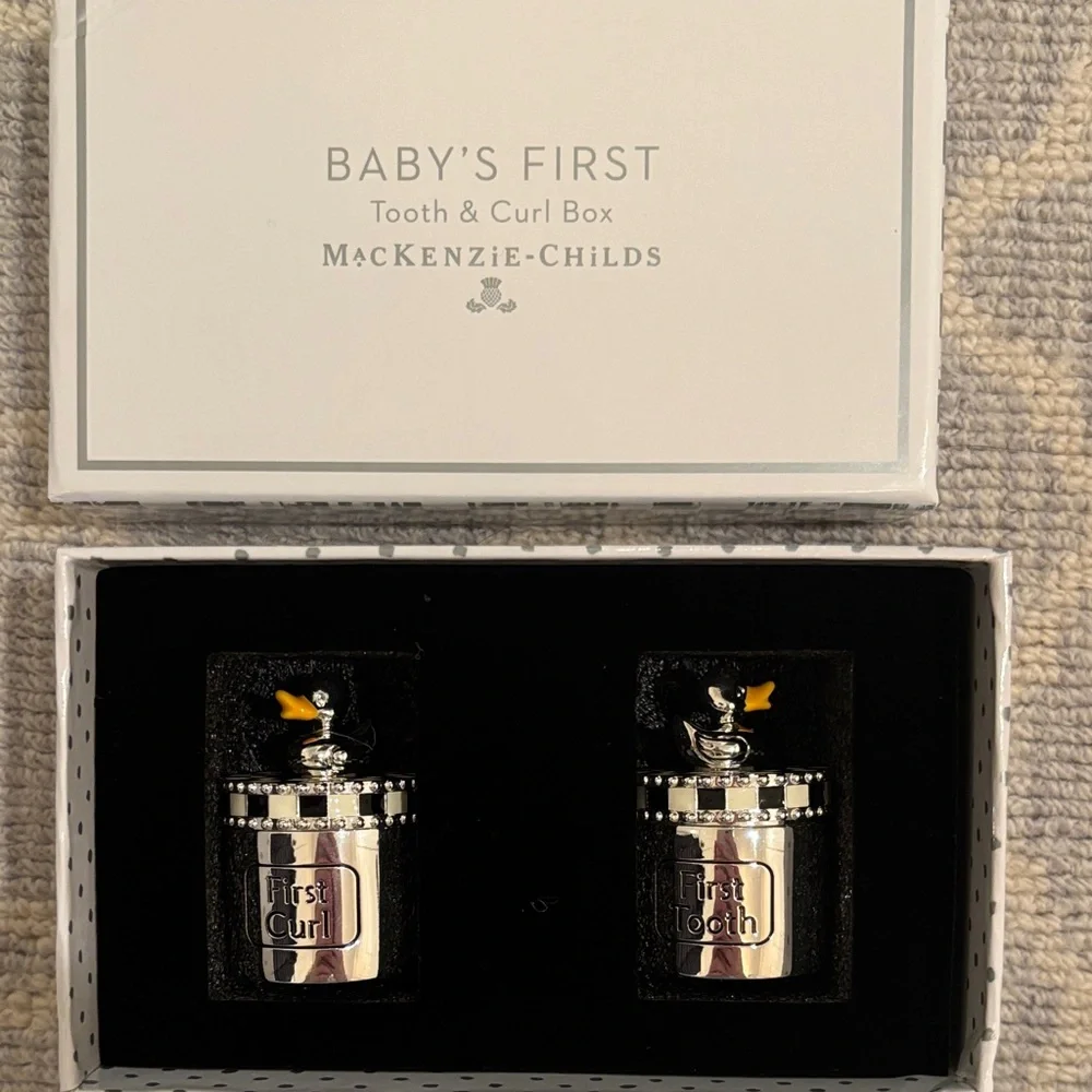 MacKenzie-Childs Silver Tooth & Curl Keepsake Set - Picture 1 of 1